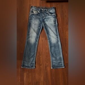 Rock Revival Faded Indigo Bootcut Jeans
